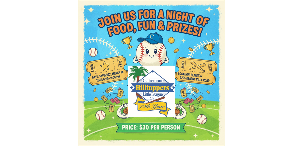 Fundraiser Dinner on March 14